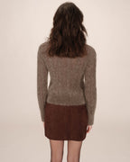 Pull Torsade Taupe Sabin