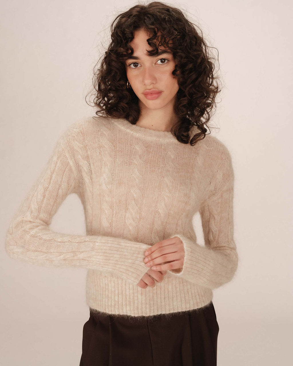 Pull Torsade Vanille Sabin