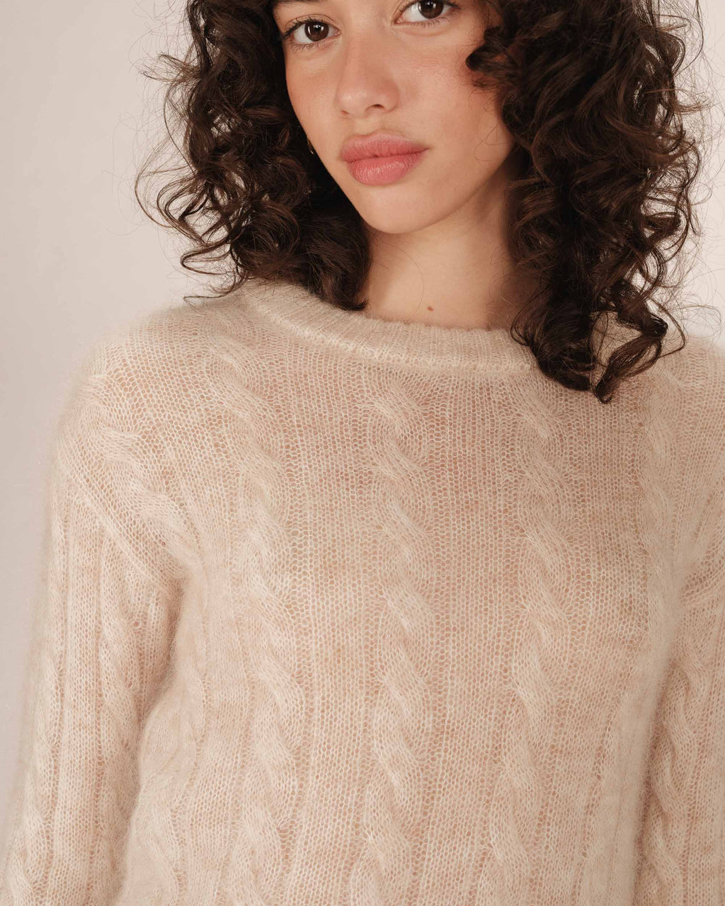 Pull Torsade Vanille Sabin