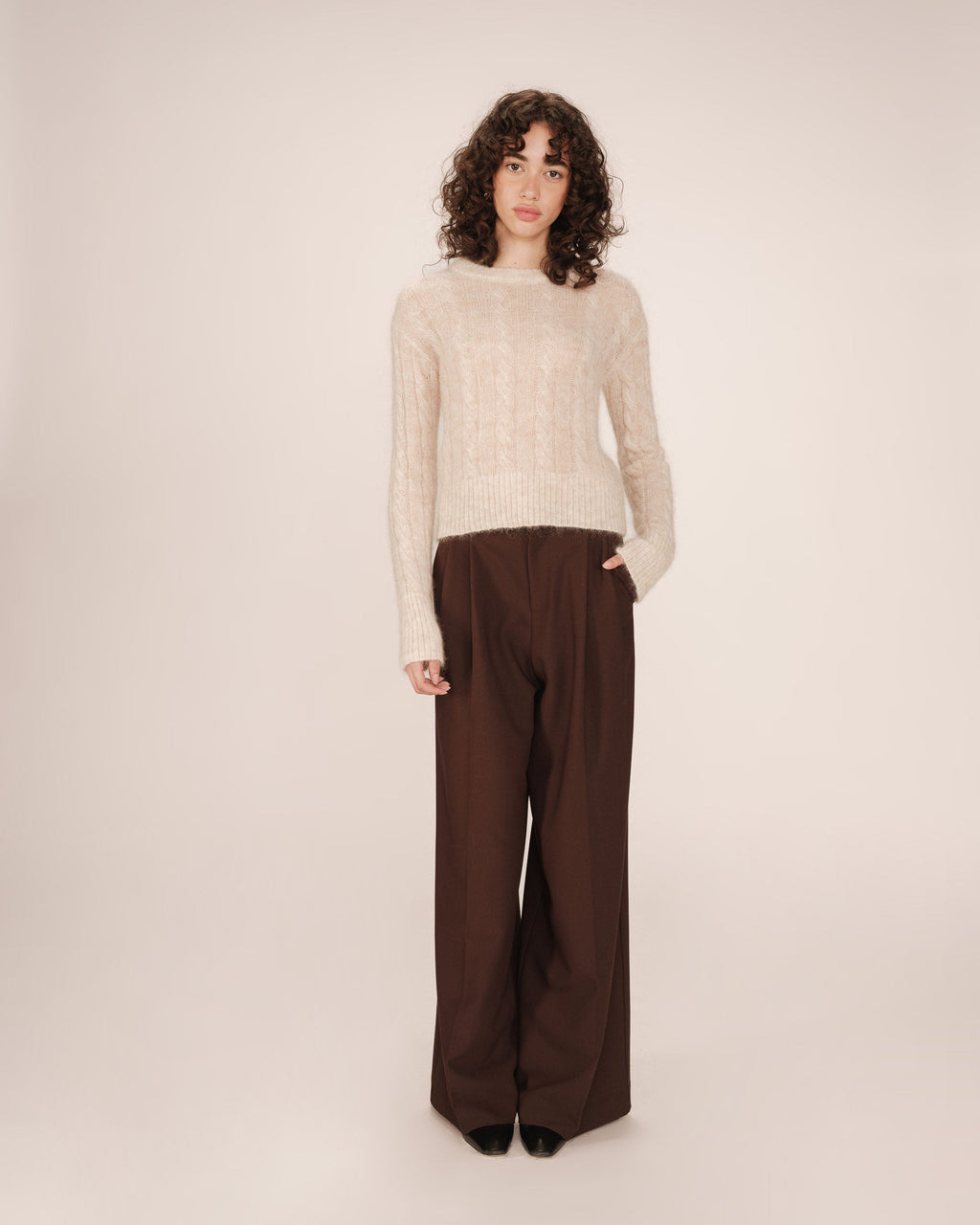Pull Torsade Vanille Sabin