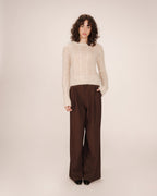 Pull Torsade Vanille Sabin