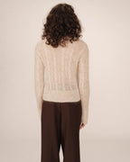 Pull Torsade Vanille Sabin