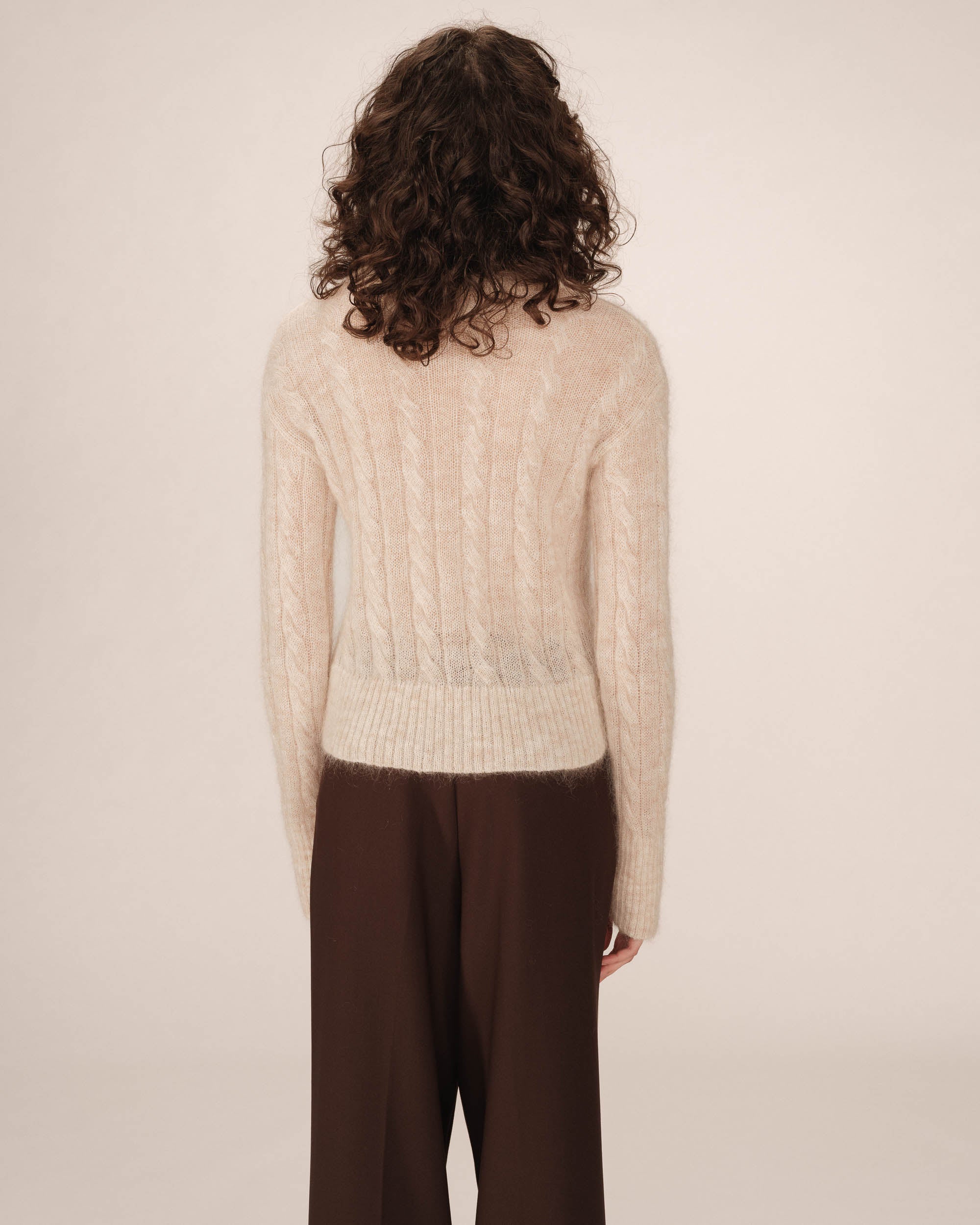 Pull Torsade Vanille Sabin