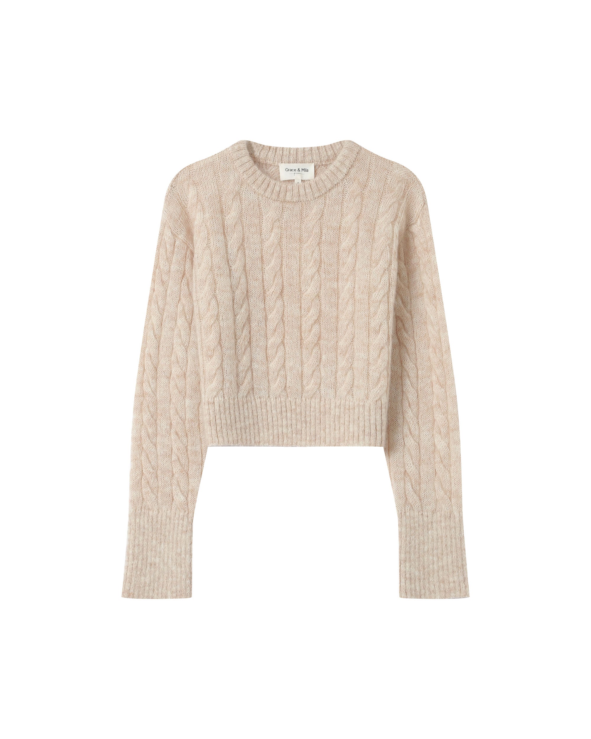 Pull Torsade Vanille Sabin