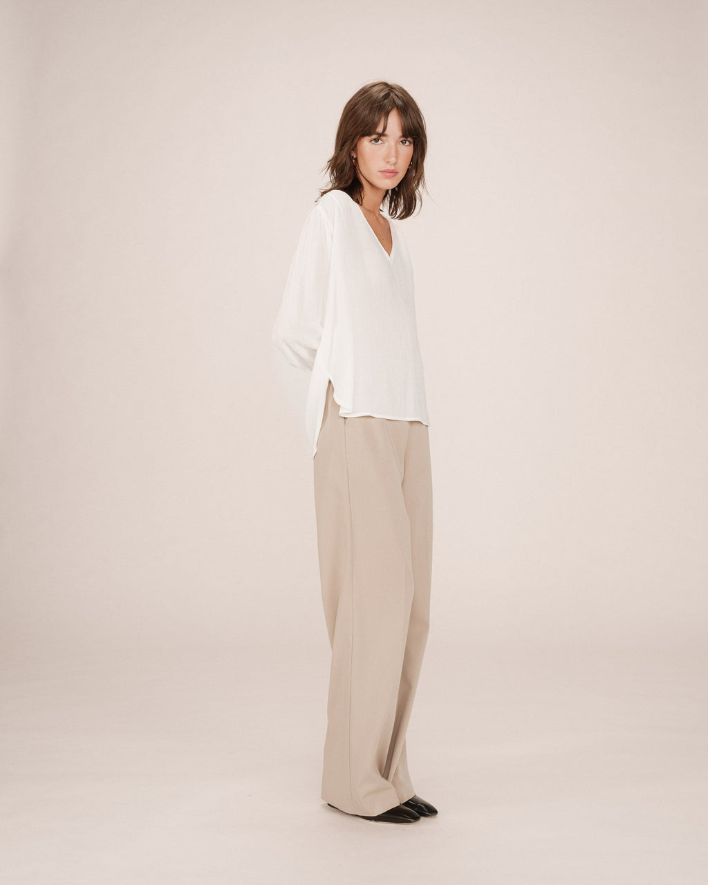 Blouse Droite Fluide Ivoire Solo