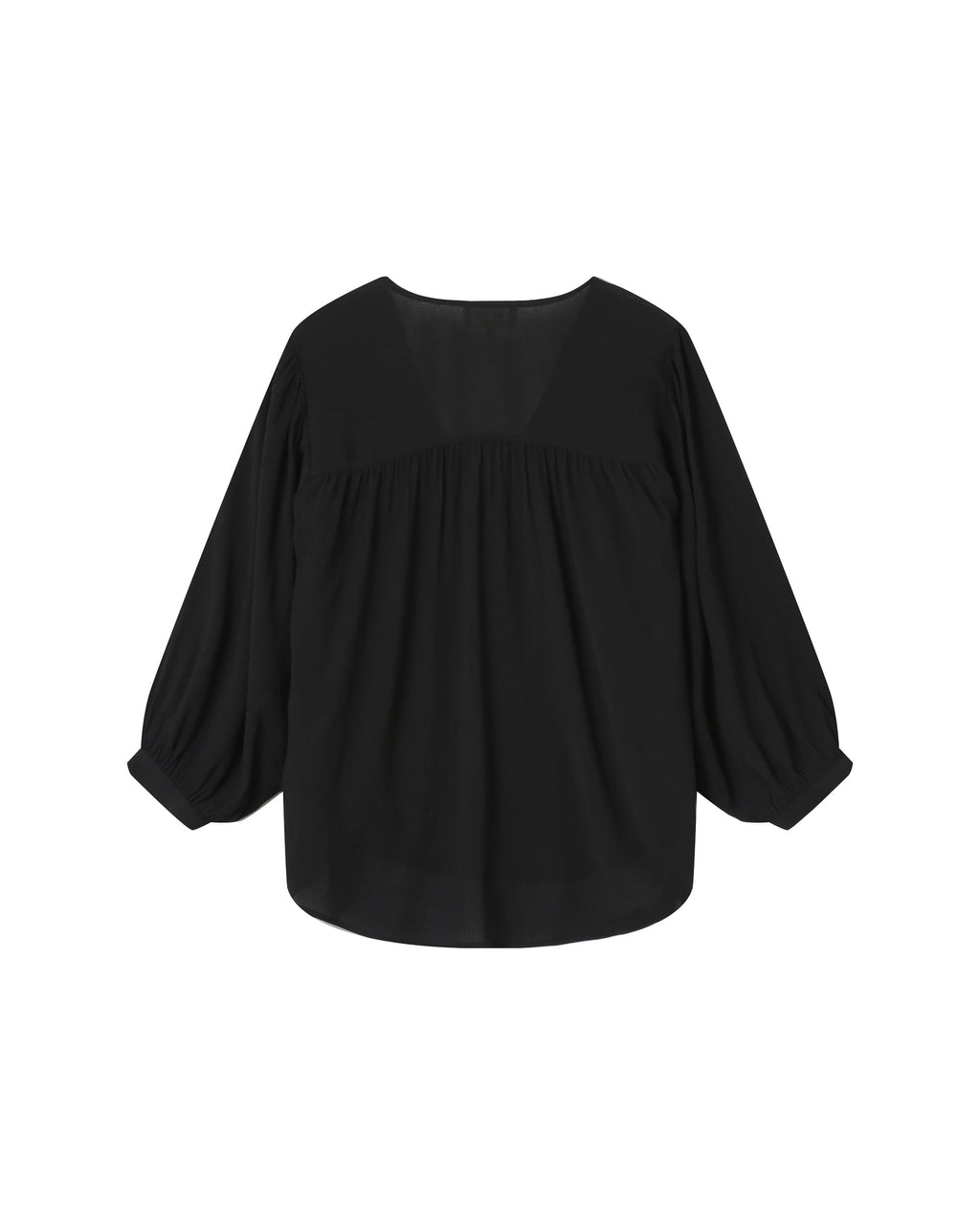 Blouse Droite Fluide Noir Solo