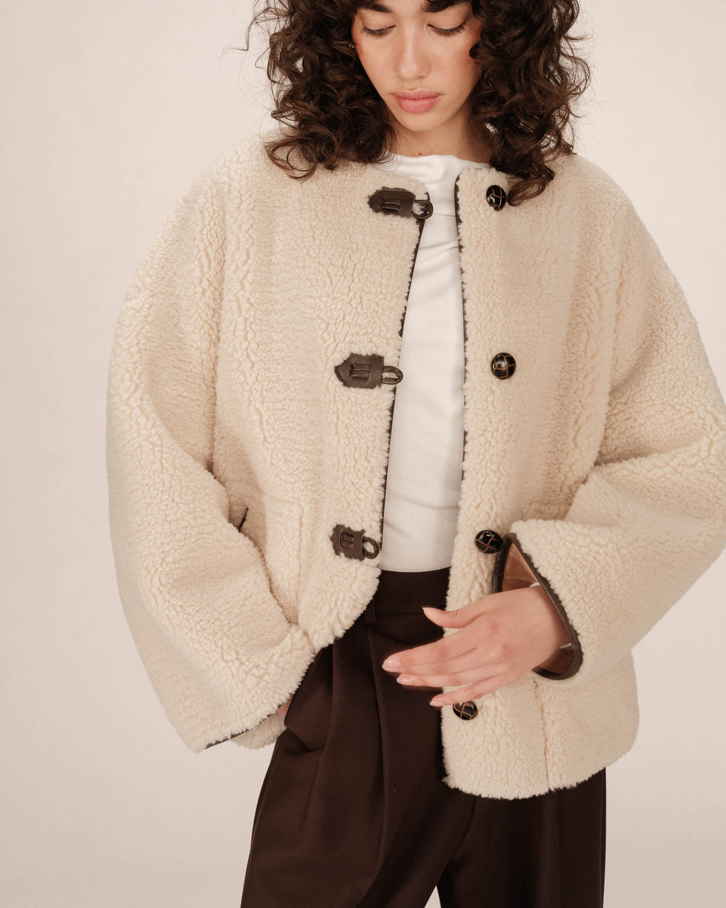 Manteau Oversize Ecru Simon