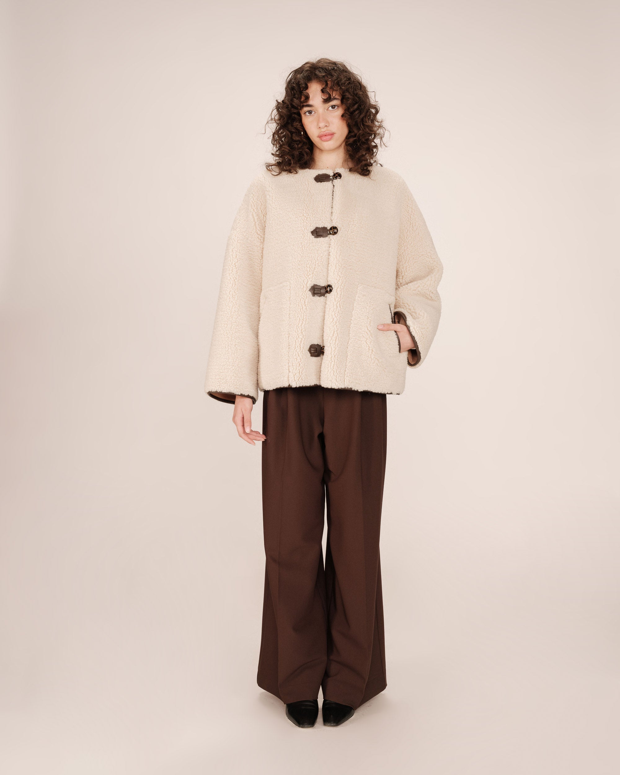 Manteau Oversize Ecru Simon