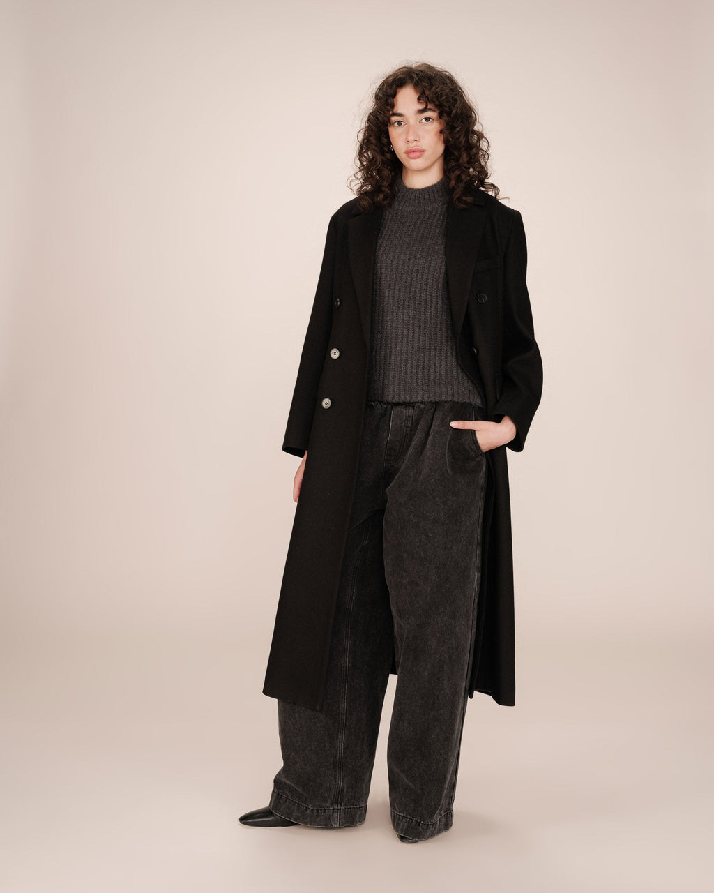 Manteau Noir Smith