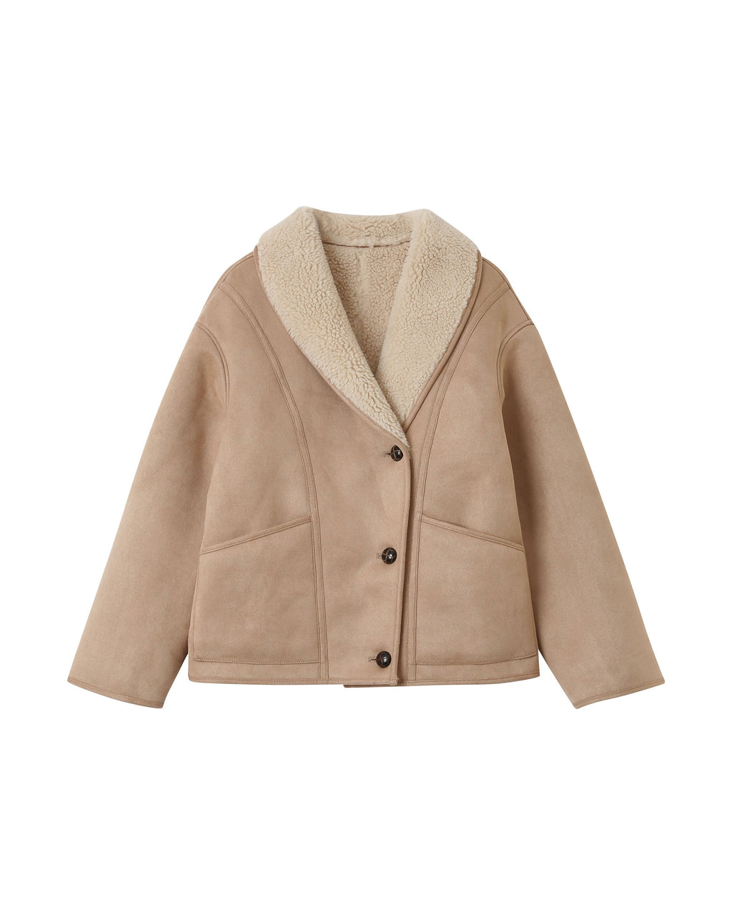 Manteau Beige Rose Swan