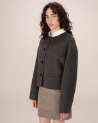 Veste Boxy Anthracite Stomy