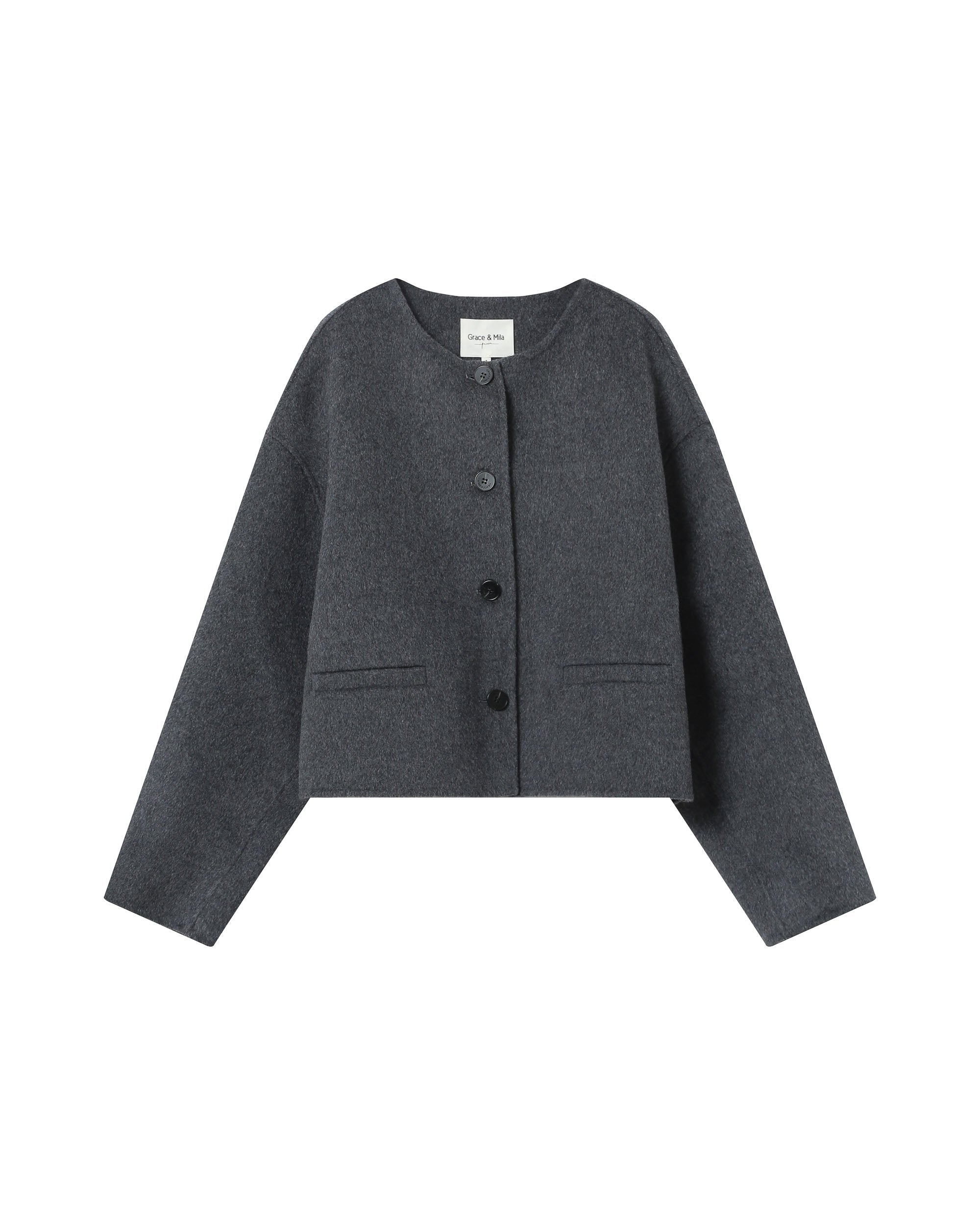 Veste Boxy Anthracite Stomy