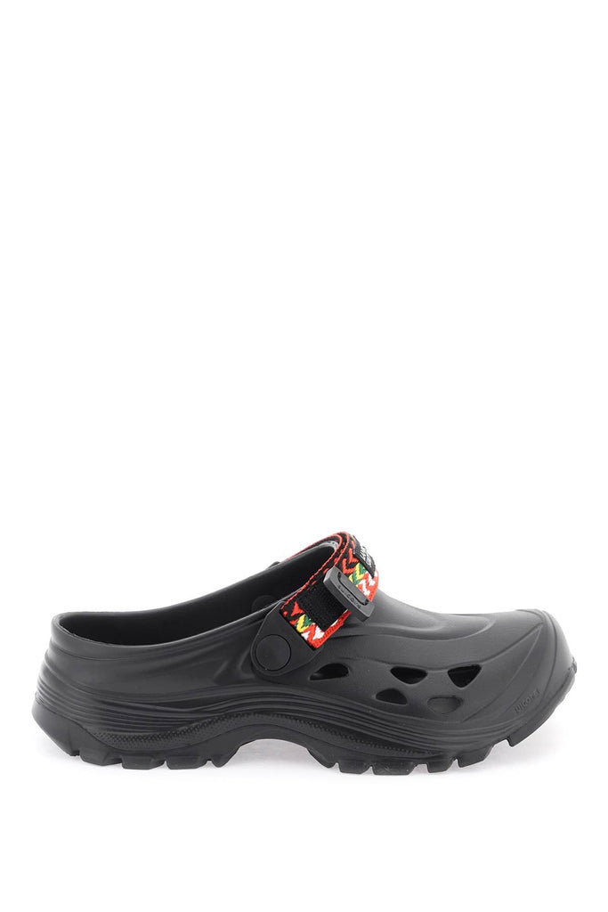 Lanvin - Mules Lanvin Rubber Clogs With Multicolored Strap