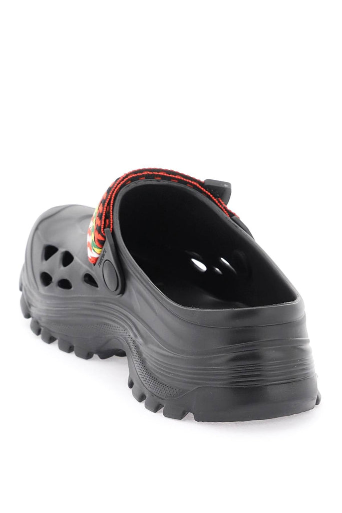 Lanvin - Mules Lanvin Rubber Clogs With Multicolored Strap