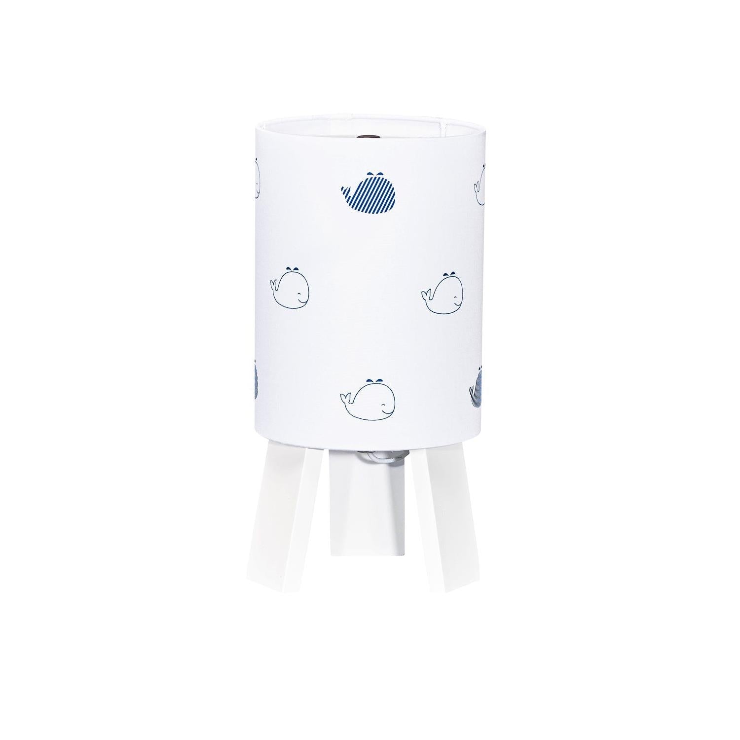 Lampe De Chevet En Coton Blanc