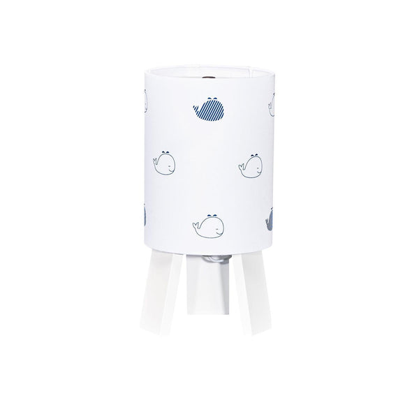 Lampe De Chevet En Coton Blanc