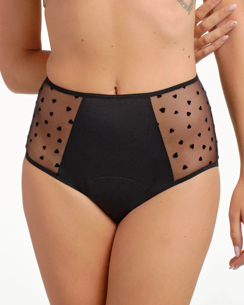 Pack Menstruel Trio Culottes Taille Haute Coeurs