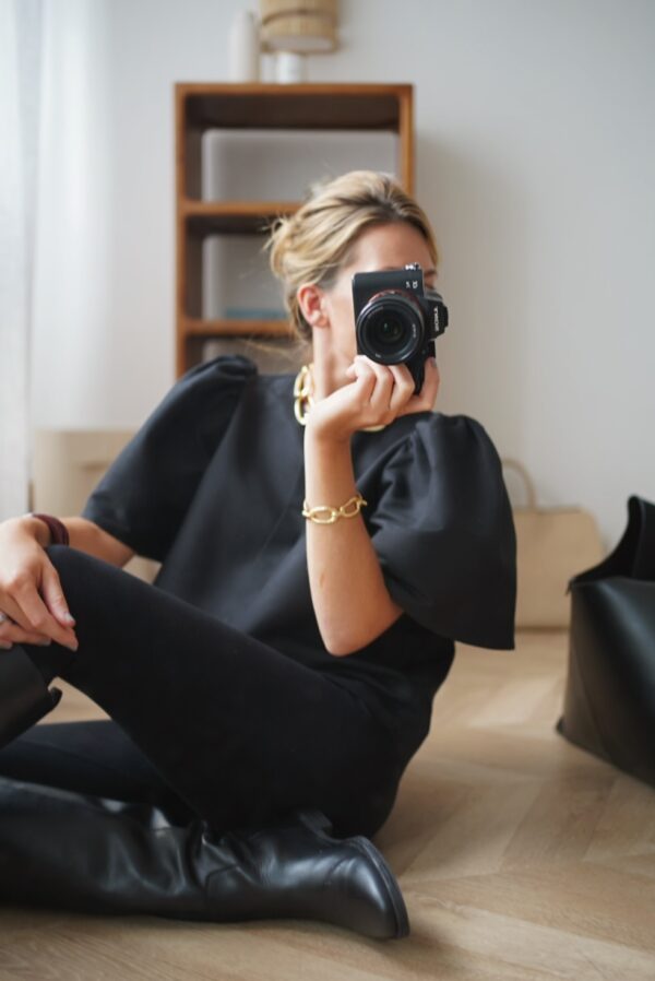 Blouse Poudre- Full Black