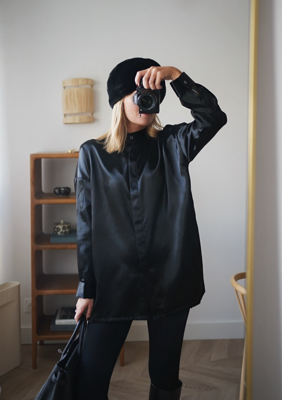 Chemise Ligne - Satin Black
