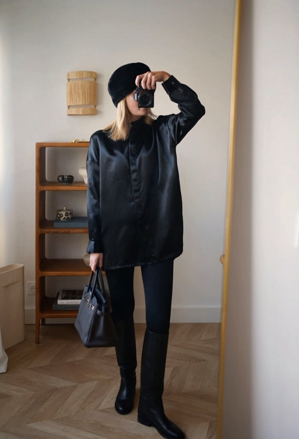 Chemise Ligne - Satin Black