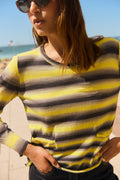 Pull - Faustine - Jaune Et Noir