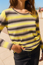Pull - Faustine - Jaune Et Noir