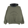 Hoodie Essentials Logo-Print Green Black - Vert - Mixte
