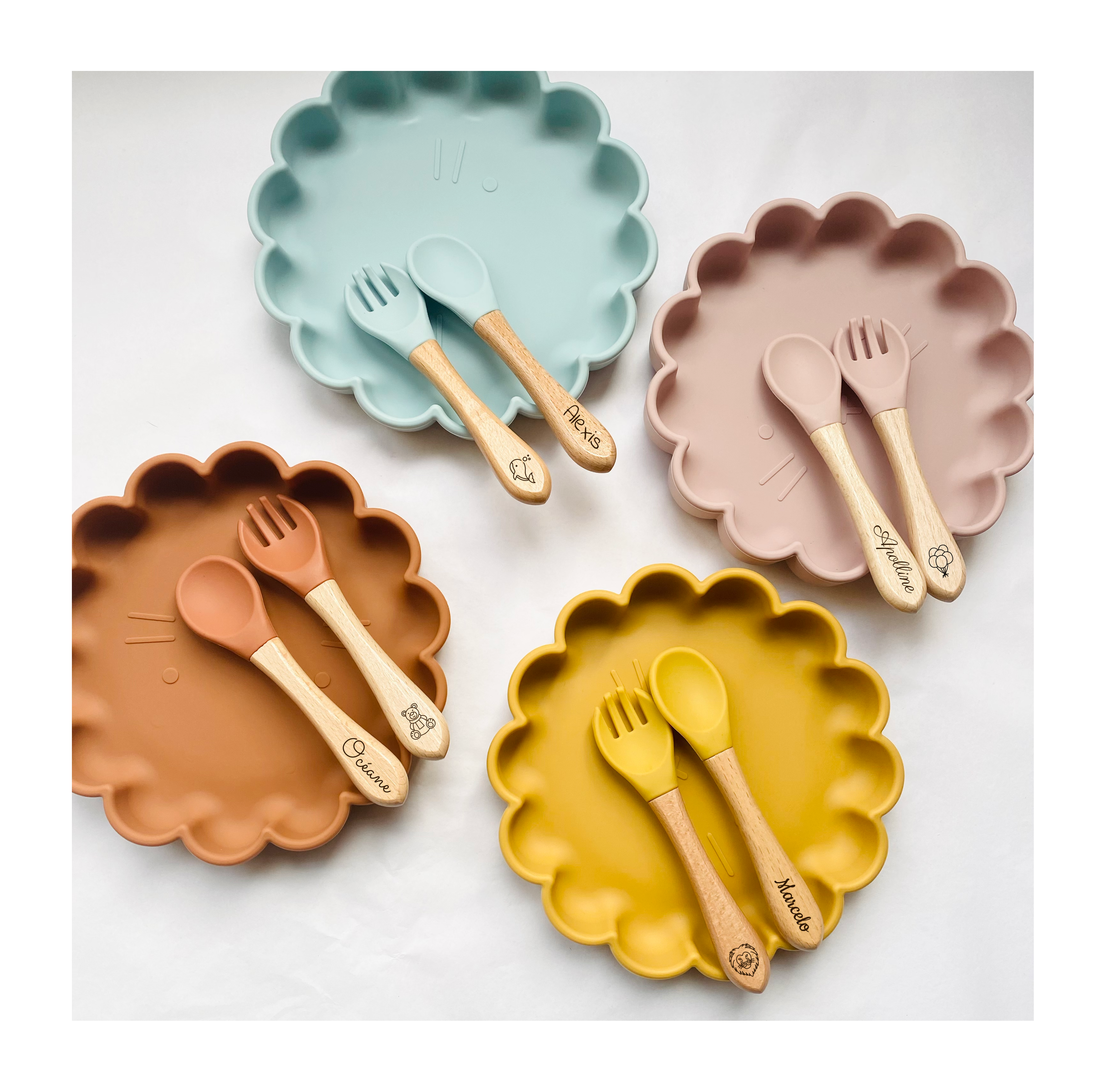 Gaston L’Assiette Lion (Personnalisable)