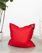 Pouf Flottant Beanbag Piscine - 130x130cm - Rouge