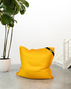 Pouf Flottant Beanbag Piscine - 130x130cm - Jaune