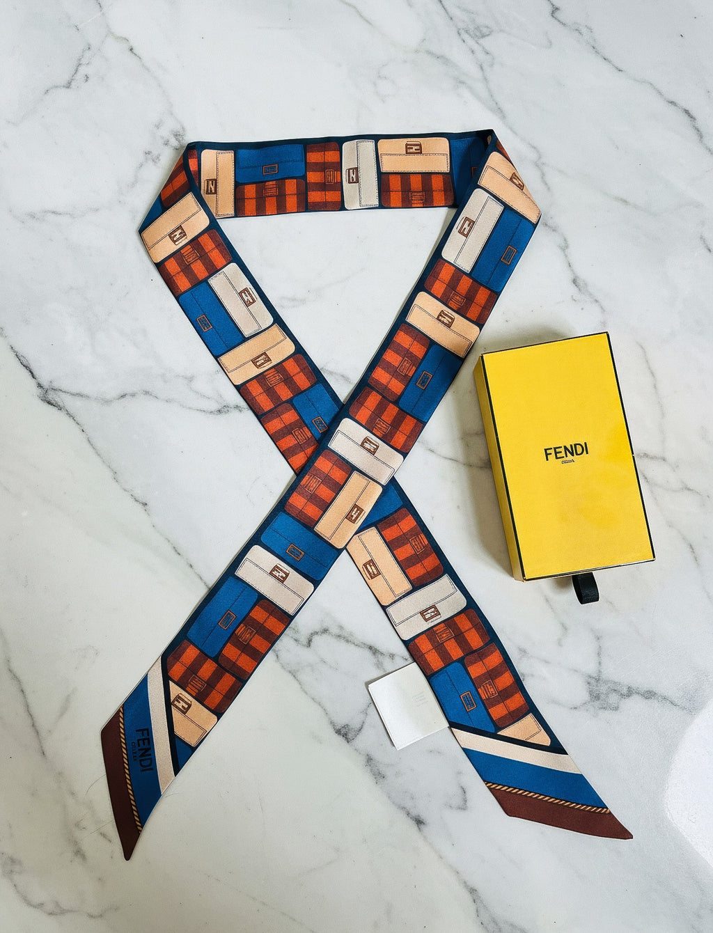 Twilly Fendi Motif Baguettes