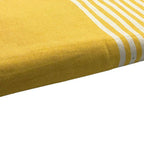 Fouta Xxl Rayée - Jaune Moutarde