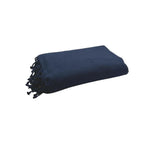 Fouta Doublée Éponge - Bleu Marine