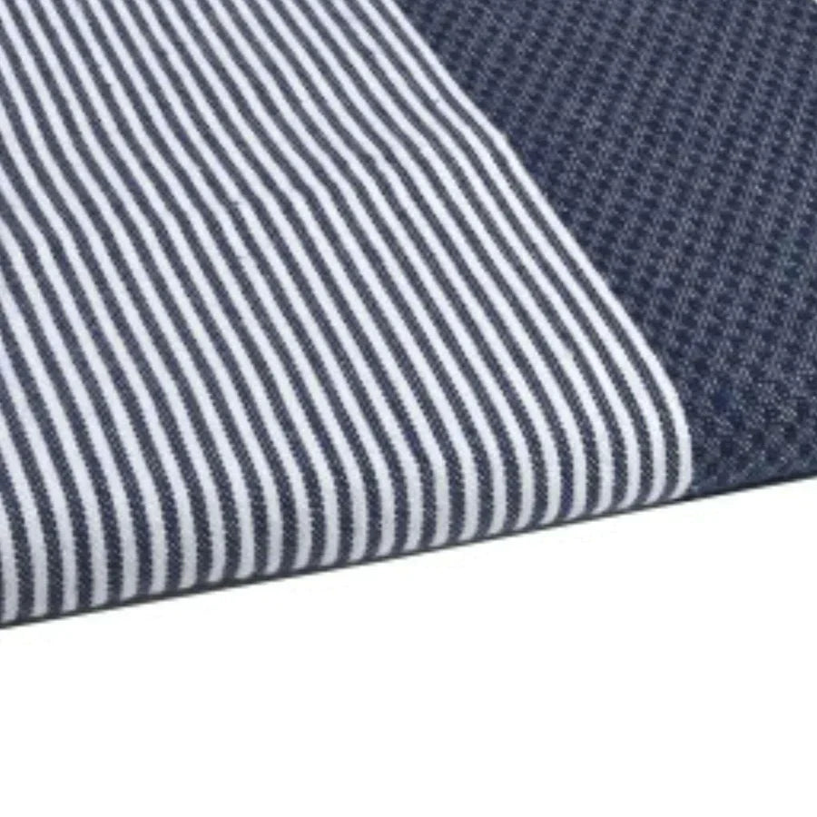 Fouta Nid D'Abeille - Bleu Marine