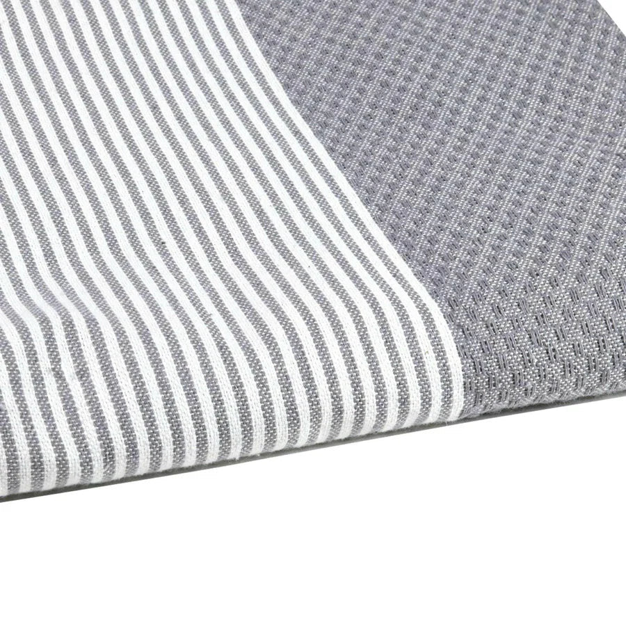 Fouta Nid D'Abeille - Gris Foncé