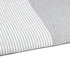 Fouta Nid D'Abeille - Gris Clair