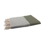 Fouta Nid D'Abeille - Vert Olive
