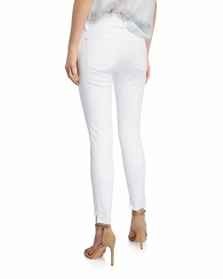 Jean Le Skinny De Jeanne Raw Stagger - Blanc