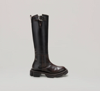 Bottines Gao Pierced Knee - Brown