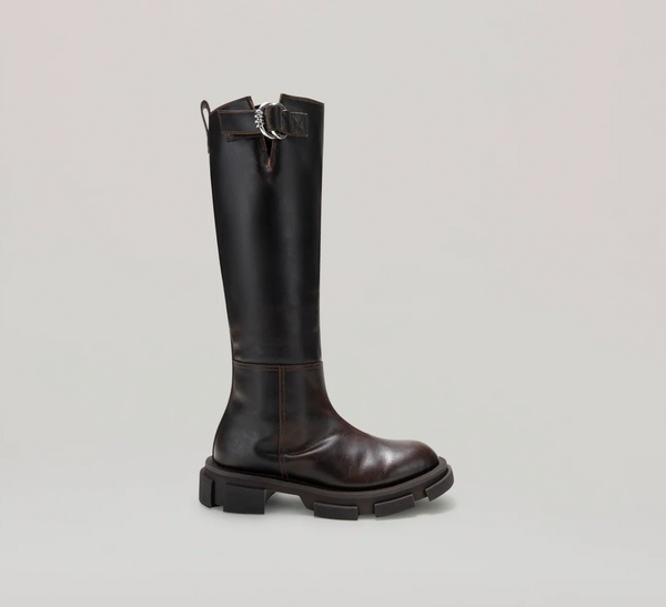 Bottines Gao Pierced Knee - Brown