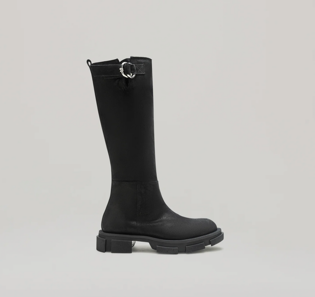 Bottines Gao Pierced Knee - Black