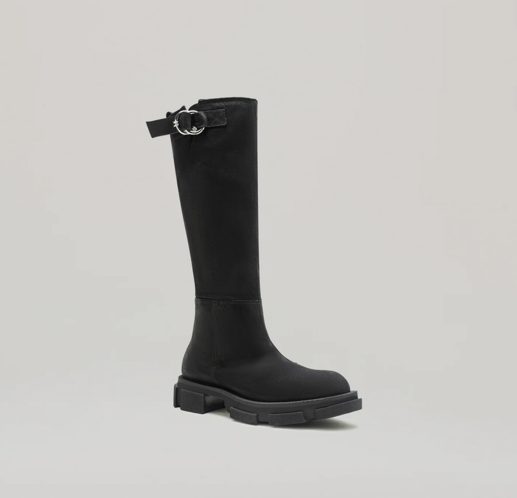 Bottines Gao Pierced Knee - Black