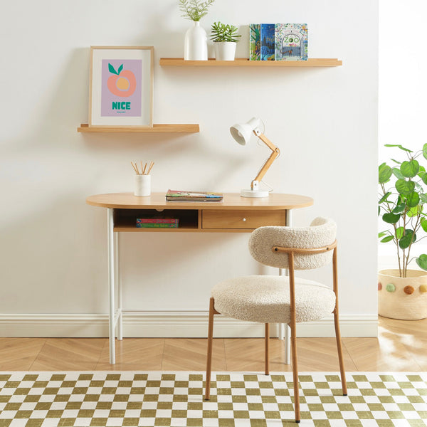 Gaia - Bureau - Effet Chêne Et Blanc