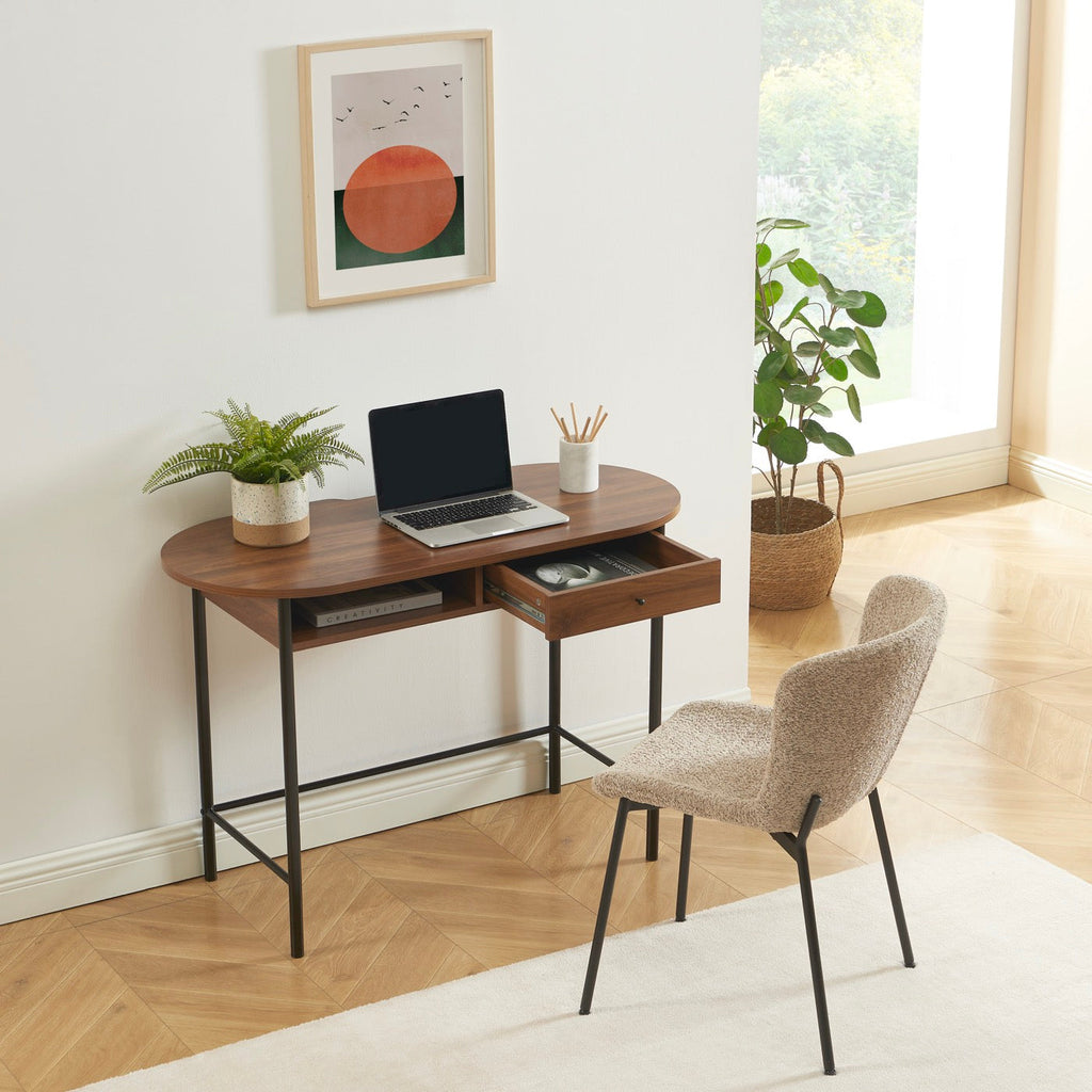 Gaia - Bureau - Effet Noyer Et Noir