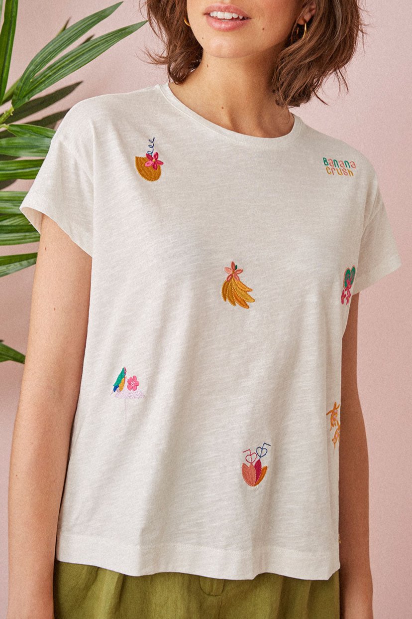 Tee Shirt Gaia - Creme