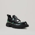 Derbies Gao Metal Logo Plate - Black/Oxi Green