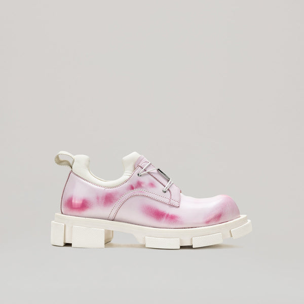 Derbies Gao Metal Logo Plate - White/Pink