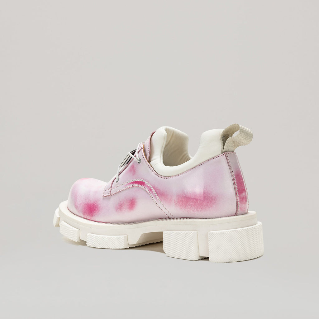 Derbies Gao Metal Logo Plate - White/Pink
