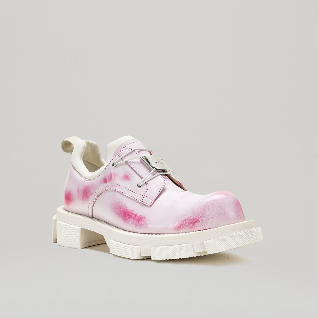 Derbies Gao Metal Logo Plate - White/Pink