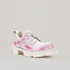 Derbies Gao Metal Logo Plate - White/Pink